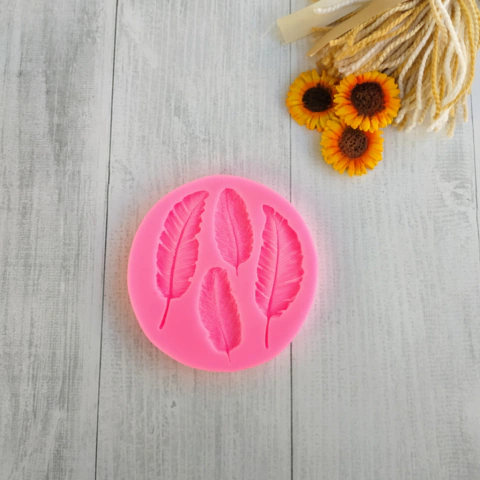 Molde de Silicona Plumas