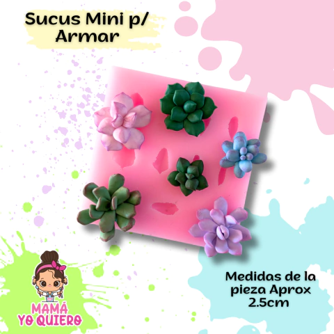 Molde de Silicona MINI Suculenta p/ Armar - comprar online