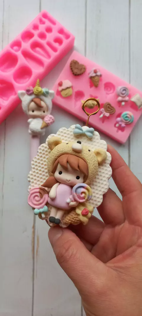 Molde de Silicona Fiesta de Disfraces ** Coleccion Mama Yo Quiero**