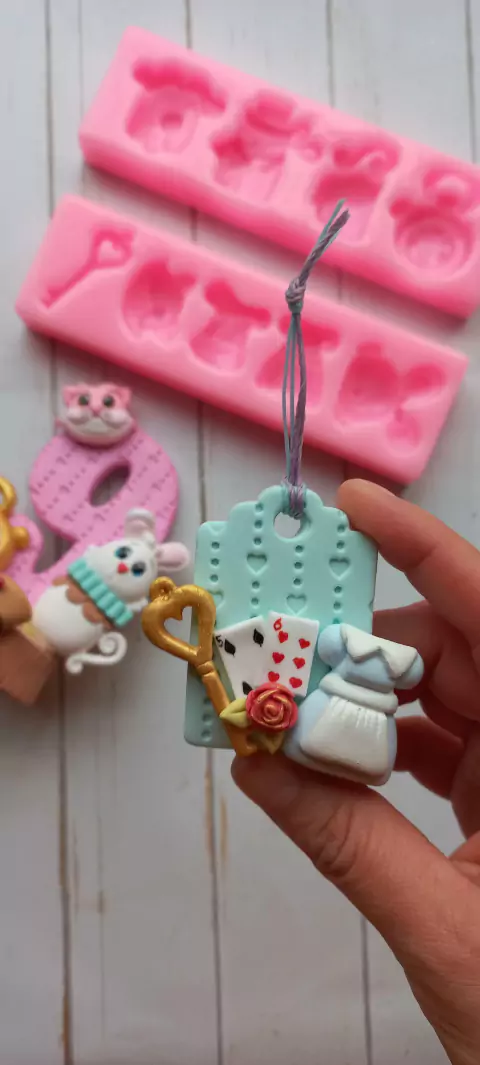 Molde de Silicona Set Alicia Conejo Blanco ** Coleccion Mama Yo Quiero**