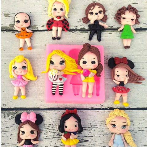 Molde de Silicona Fabrica de Princesas Multiestilo