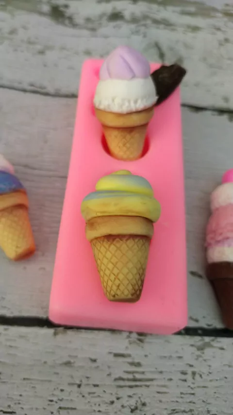 Molde Silicona Helado Vasito Grande