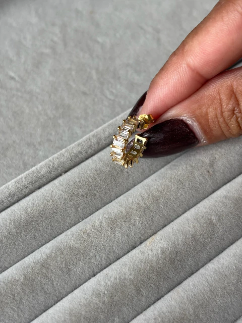 Aro Argollita cristal S925 (discontinuo) - comprar online