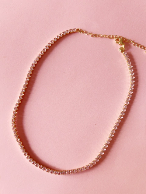 Collar Simple Story rosa