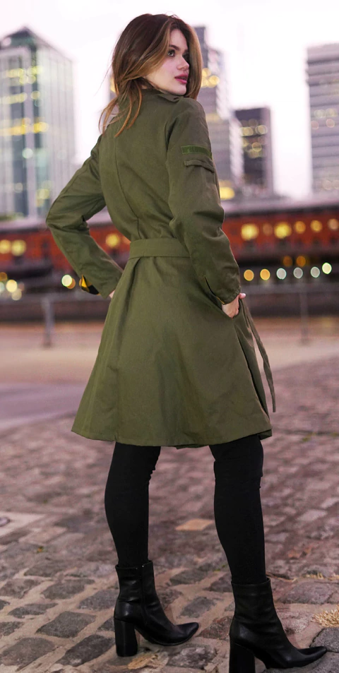 ACEITUNA Trench ♥ - comprar online