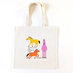 Tote bag caballos