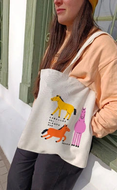 Tote bag caballos - comprar online