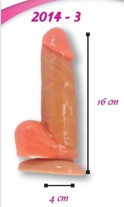 CONSOLADOR REALISTA 16 CM BASE DE SUCCION MODELO 2014-3