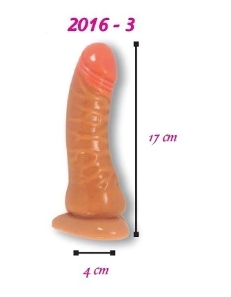 CONSOLADOR REALISTA 17 CM CON BASE DE SUCCION MODELO 2016-3