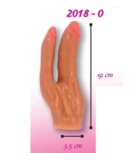 CONSOLADOR DOBLE ANAL VAGINAL 19 CM MOD 2018-0