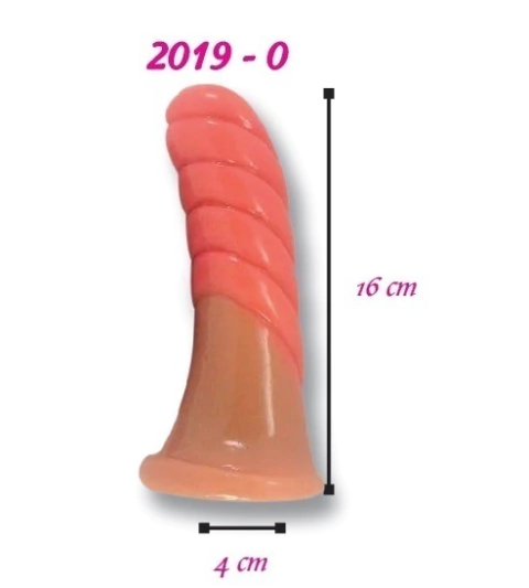 CONSOLADOR ANAL TEXTURIZADO 16 CM MOD 2019-0