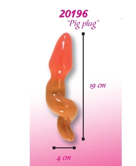 PIG PLUG ANAL COLITA DE PUERQUITO 19 CM MOD 20196