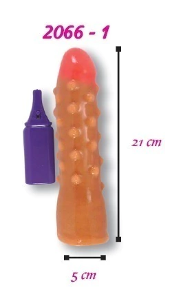 VIBRADOR TEXTURIZADO 21 CM MODELO 2066-1