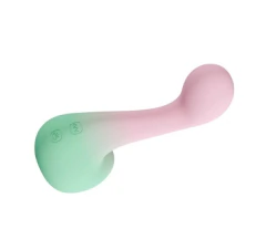 PLAY WITH ME / Vibrador doble de silicona Melody con estimulación precisa del punto G y estimulación clitoriana con movimiento de lengua - Rosa - En Lou Boutique Sex Shop