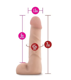 X5 Plus de Blush® | Dildo realista de 18 cm (7 pulgadas) con testículos BL-58703 - comprar en línea