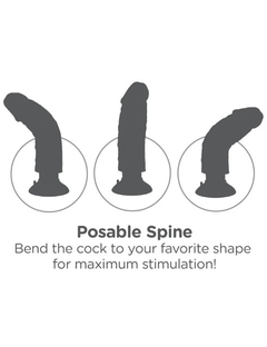 Imagen de 10" VIBRATING COCK WITH BALLS PD5410-22