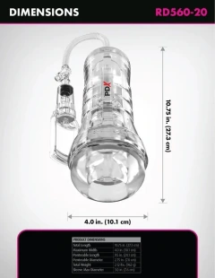 ViewTube Vacaciones XXL Bomba Transparente EZ-Grip Bomba Stroker RD560-20 - comprar en línea