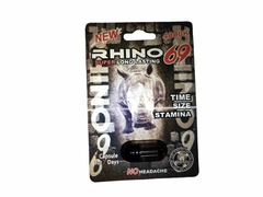 RHINO 69 4000K 1000 MG 1 PASTILLA VIGORIZANTE MASCULINO