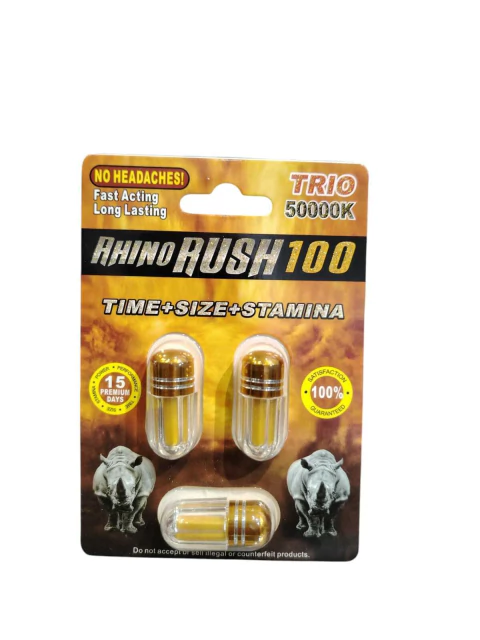 RHINO RUSH 100 TRIO 13000 IU 50000K