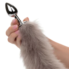 COLA DE ZORRO ANAL GRIS 36.75 CM - comprar en línea