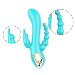 TRIX VIBRADOR TRIPLE ESTIMULO RECARGABLE 20 CM SN-020 - tienda en línea