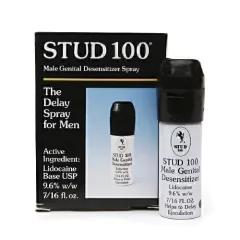 STUD 100 TAPA NEGRA RETARDANTE DE EYACULACIÓN - En Lou Boutique sexshop