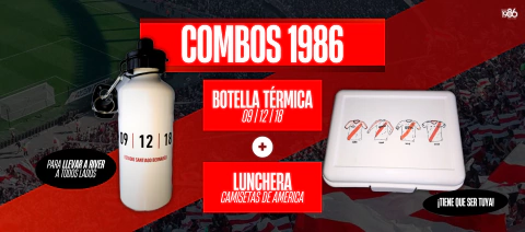 ¡COMBO 1986! Lonchera + Botella
