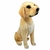 Cachorro Pelúcia Golden Sentado Retriever 32 Cm Altura