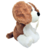 Cachorro Pelúcia Apaixonado 25 Cm Altura Fofinho Marrom - comprar online