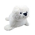 Foca Pelúcia Branca Com 30 Cm Comprimento
