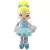 Boneca Pano Bailarina Roupa Azul 40 Cm Fofinha Altura - comprar online