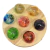 Luminária 7 Chakras Esferas Vidro Com Led Madeira Usb Redon Madeira Pinus Sete Esferas Coloridas Usb - Loja do Caue - O presente ideal você encontra aqui!