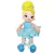 Boneca Pano Bailarina Roupa Azul 40 Cm Fofinha Altura