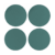 Set de 4 Posavasos Circular - comprar online