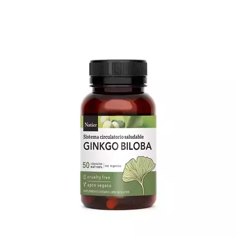 Ginkgo Biloba x 50 cápsulas Natier - comprar online