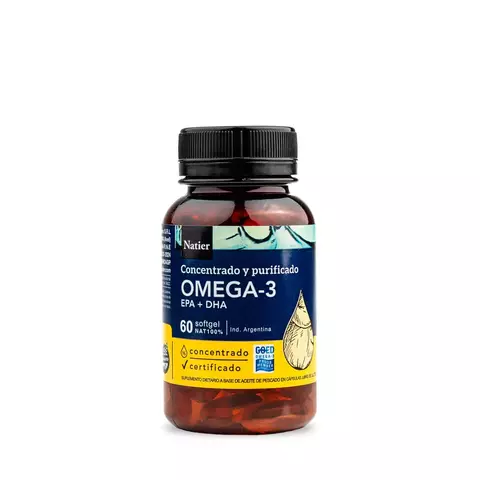 Omega-3 DHA EPA x 60caps Natier - comprar online