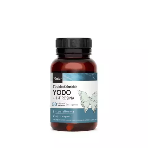Iodo - Yodo + L-Tirosina - Tiroides Sana 50cáps Natier - comprar online