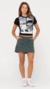 Pollera Billie Low Rise Ripstop Zip Skirt Army