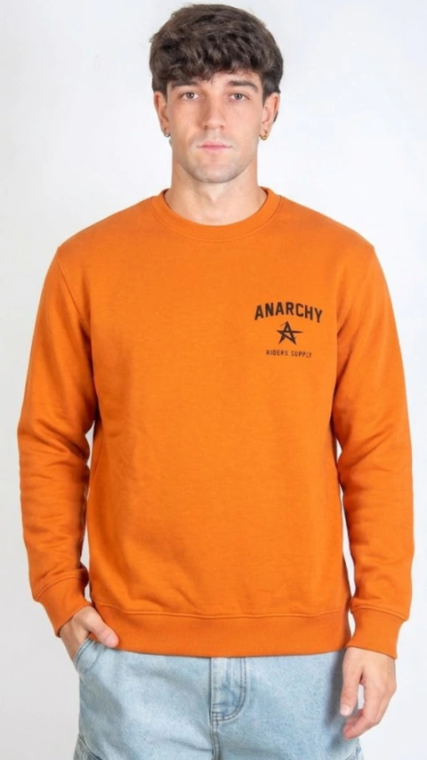 Buzo Anarchy Born Cuello Redondo