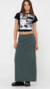 Pollera Billie Low Rise Ripstop Zip Skirt Army - online store
