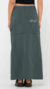 Pollera Billie Low Rise Ripstop Zip Skirt Army