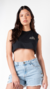 Remera Spy Dollies Joni Crop Top Black on internet