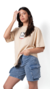 Remera Spy Limited Jaws Beige Oversize en internet