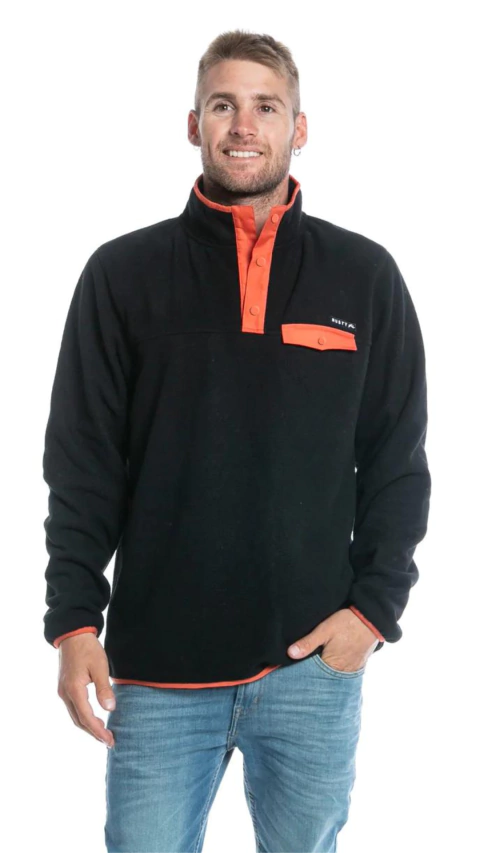 Buzo Polar Rusty Acacias 1/4 Button Black