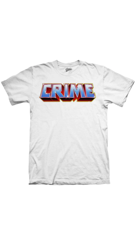 Remera Crime Masters Logo White