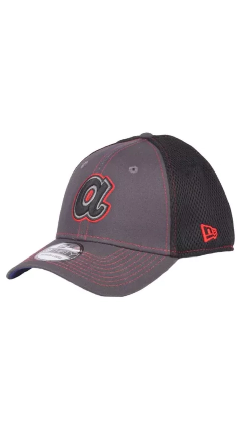 Gorra New Era Atlanta Braves 39Thirty Grey/Black