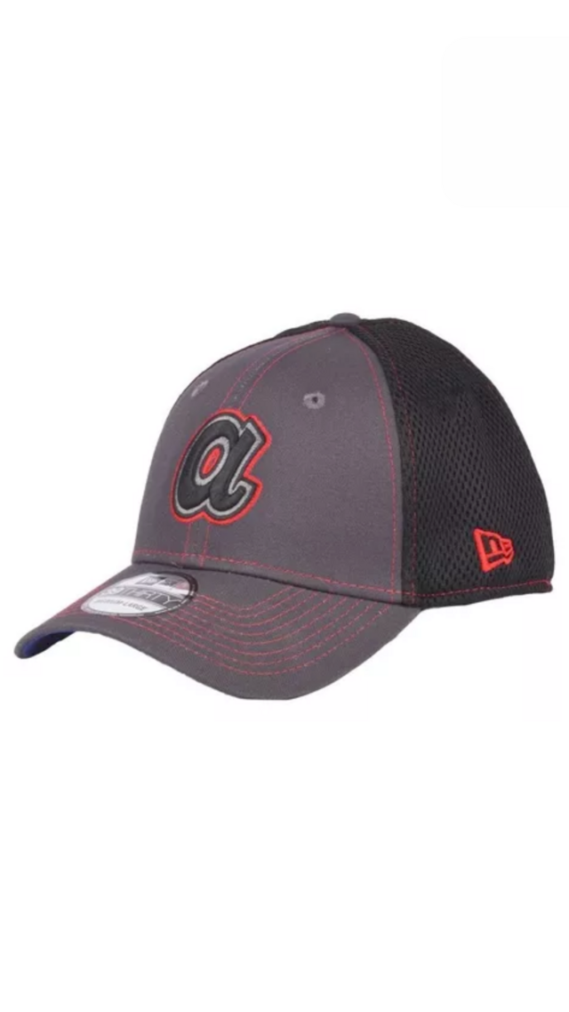 Gorra New Era Atlanta Braves 39Thirty Grey/Black thumbnail 2