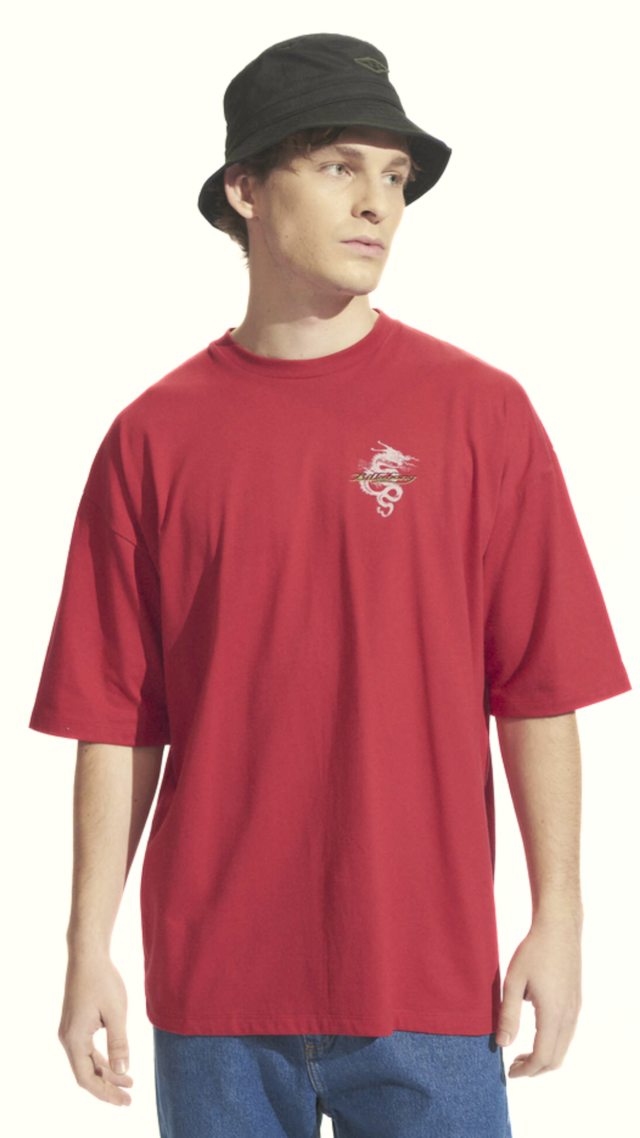 Remera Billabong Enter The Dragon Og Red thumbnail 2