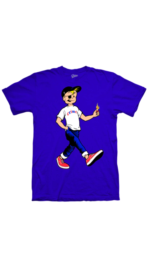 Remera Crime Joe Blue - comprar online