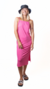 Vestido Spy Dollies Billy Midi Fucsia